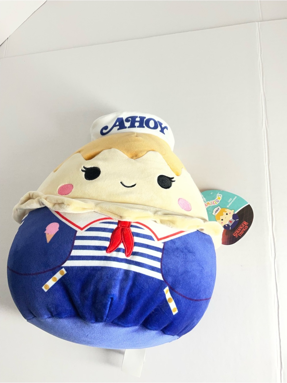 Squishmallows Ahoy Sailor Plush - Blue, Cream & Pink